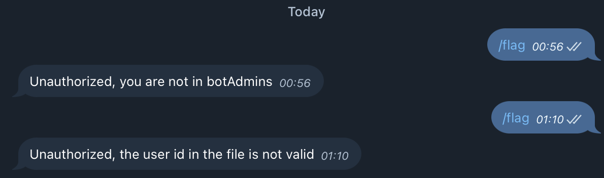 The change in the bot's behavior indicates that the file has been successfully written to the correct path.